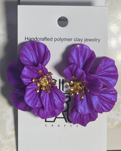 Floral Christmas 1 earrings