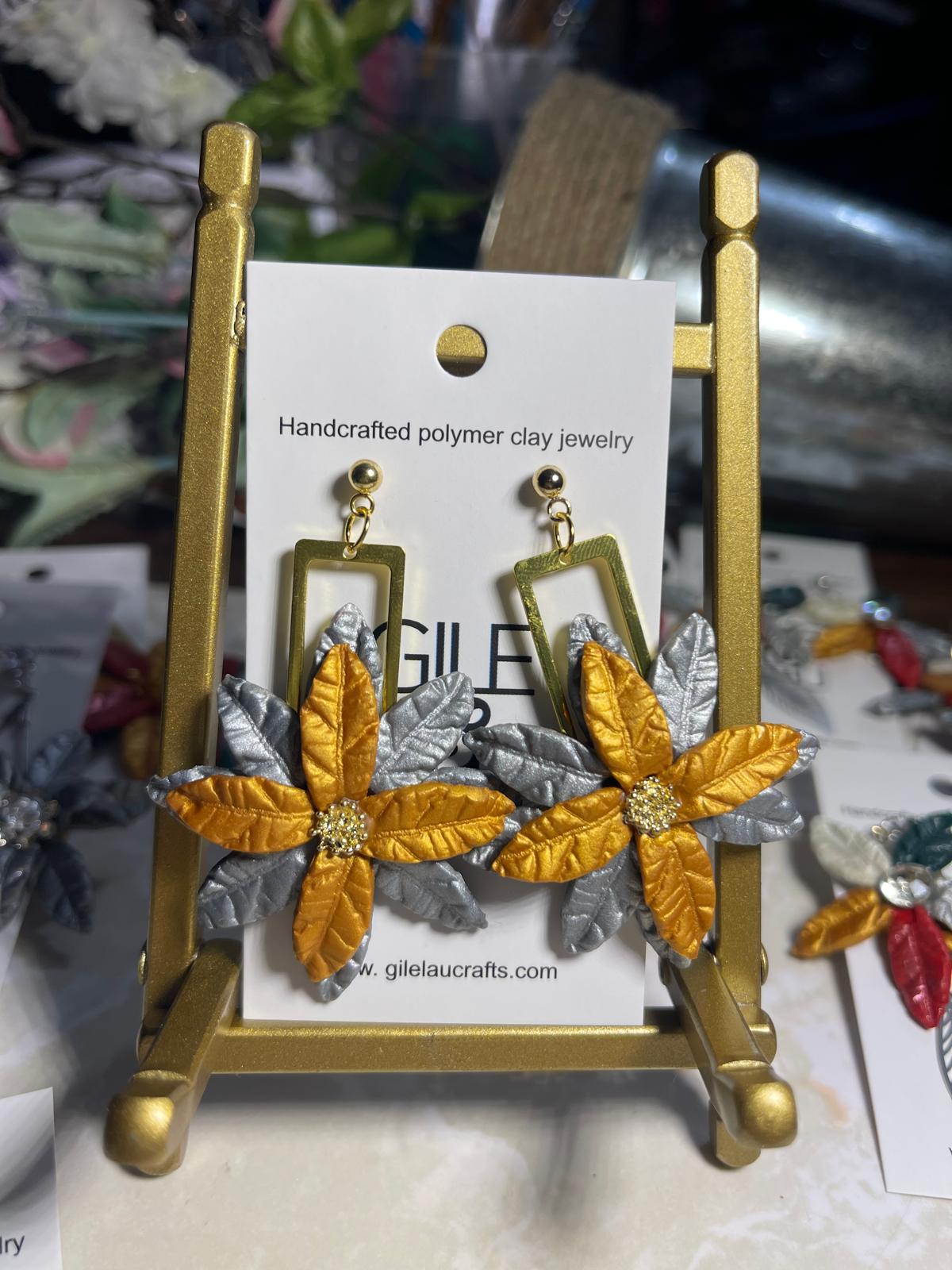 Floral Christmas 7 earrings