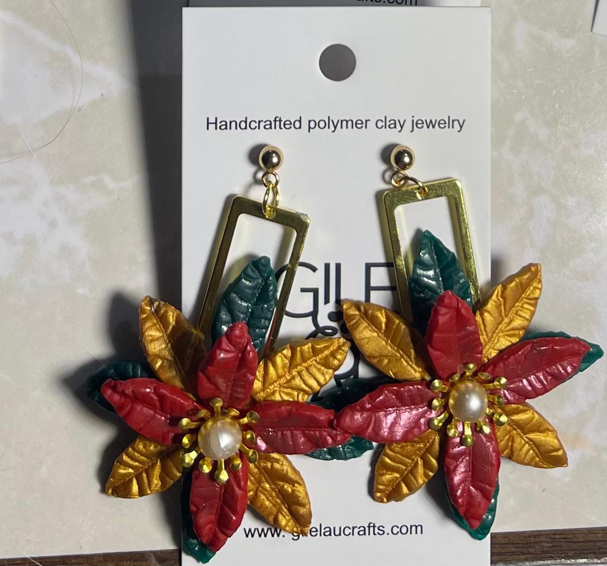 Floral Christmas 7 earrings