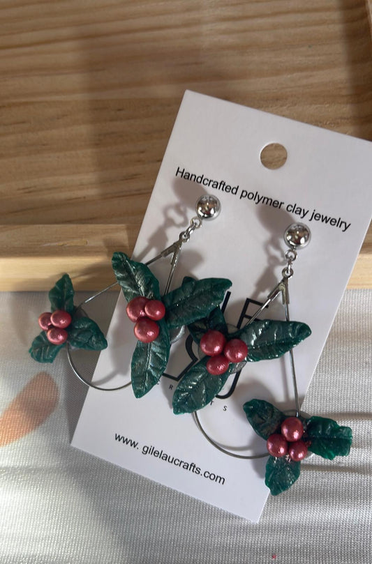 Floral Christmas 10 earrings