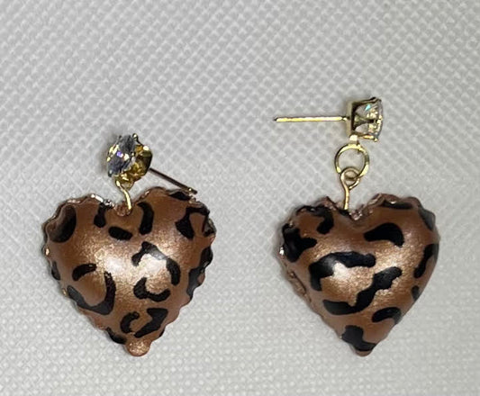 Animal Print Hearts