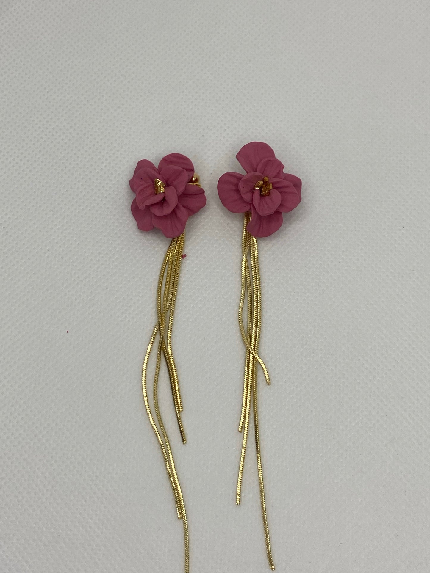 Rose Petal Cascade Earrings