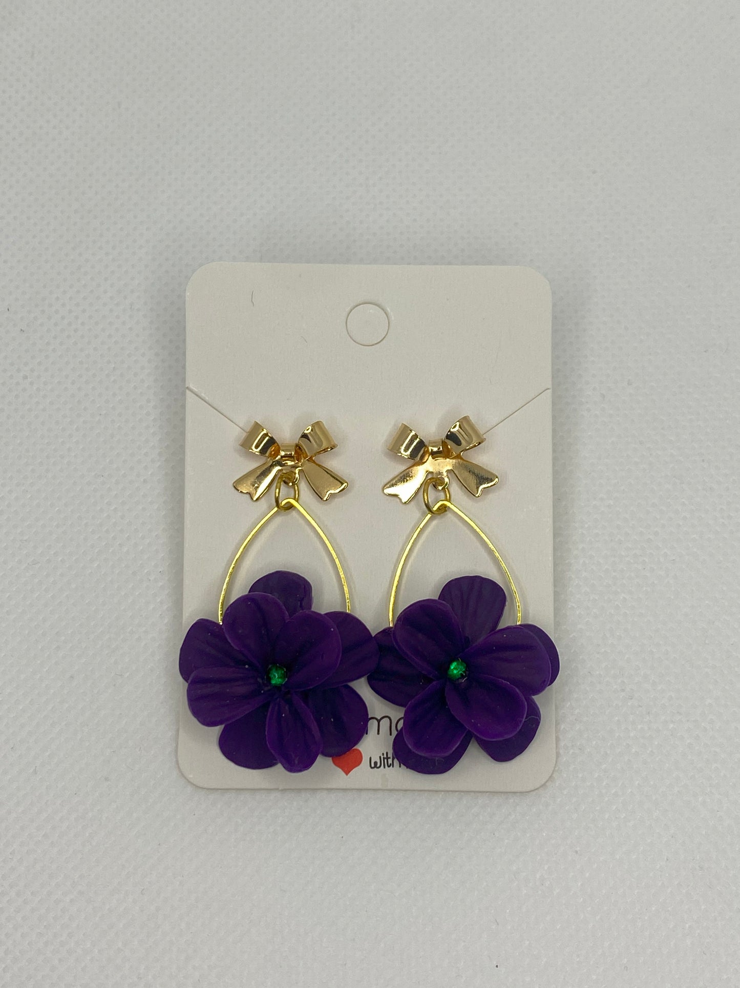 Purple Blooms earrings