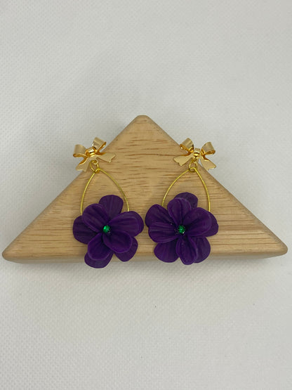 Purple Blooms earrings