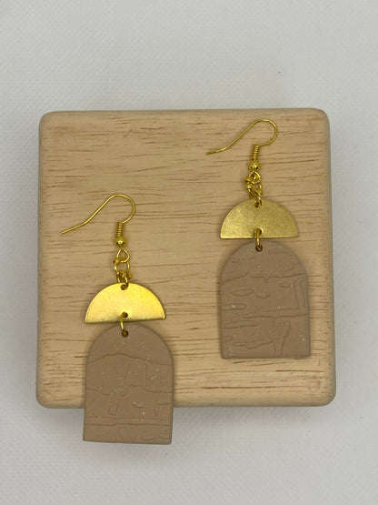 Golden Cave Arch Earrings