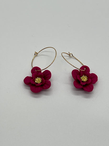 Purple Blooms earrings