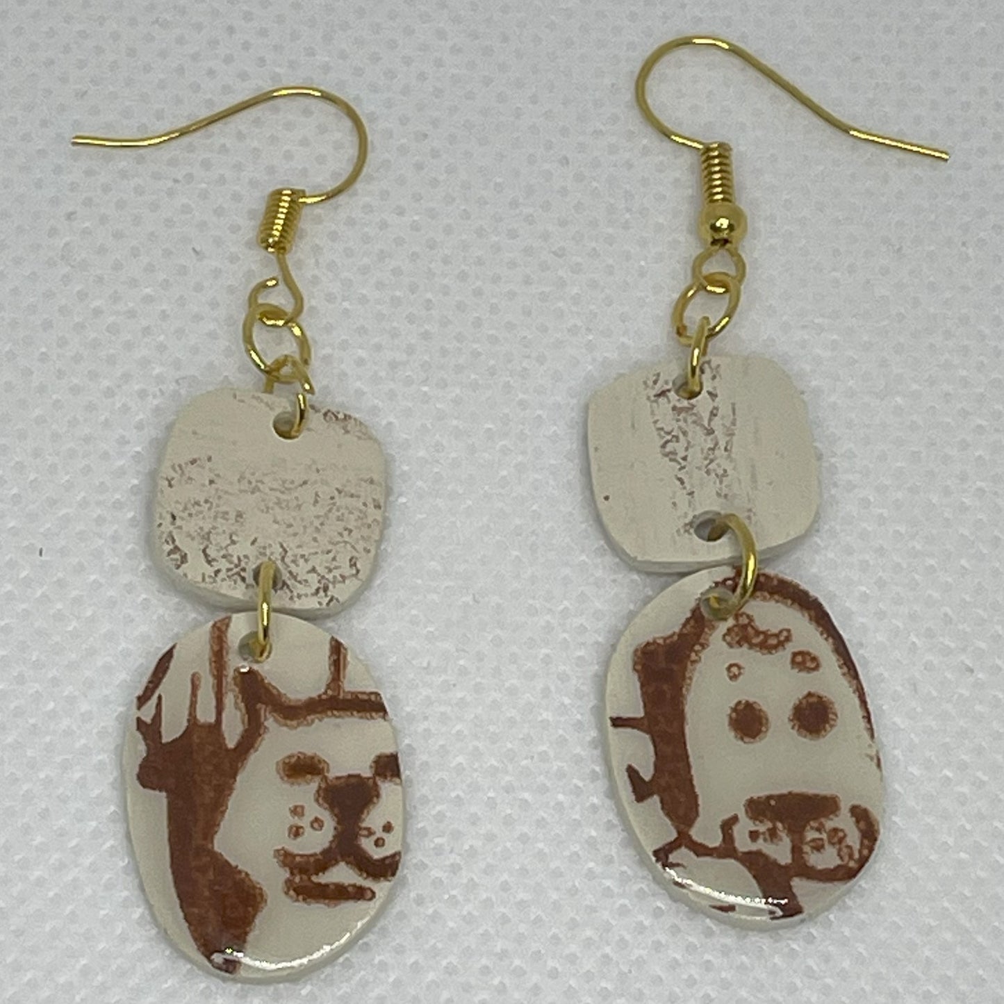 Pet Oval Earrings