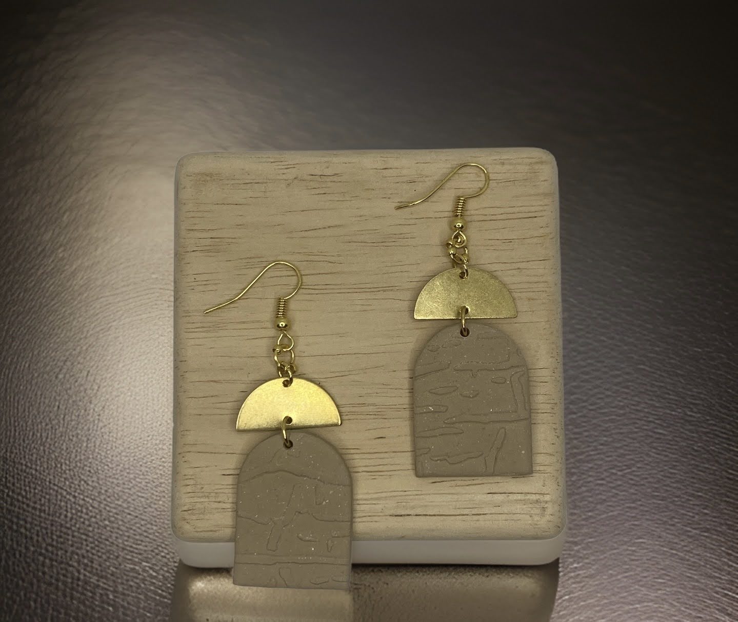 Golden Cave Arch Earrings