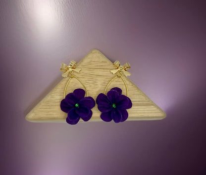 Purple Blooms earrings