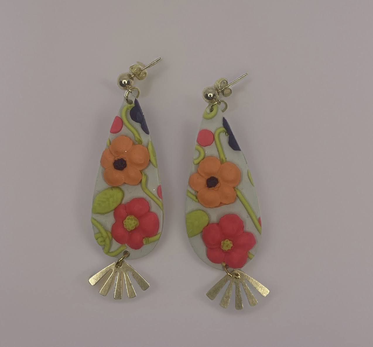 Sunset Bloom Drops  Earrings