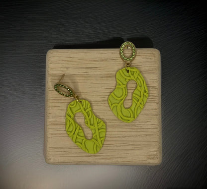 Verdant Cell Patterns Earrings