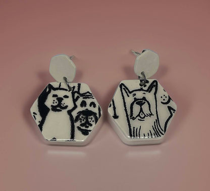 Pet Hexagon Harmony Earrings