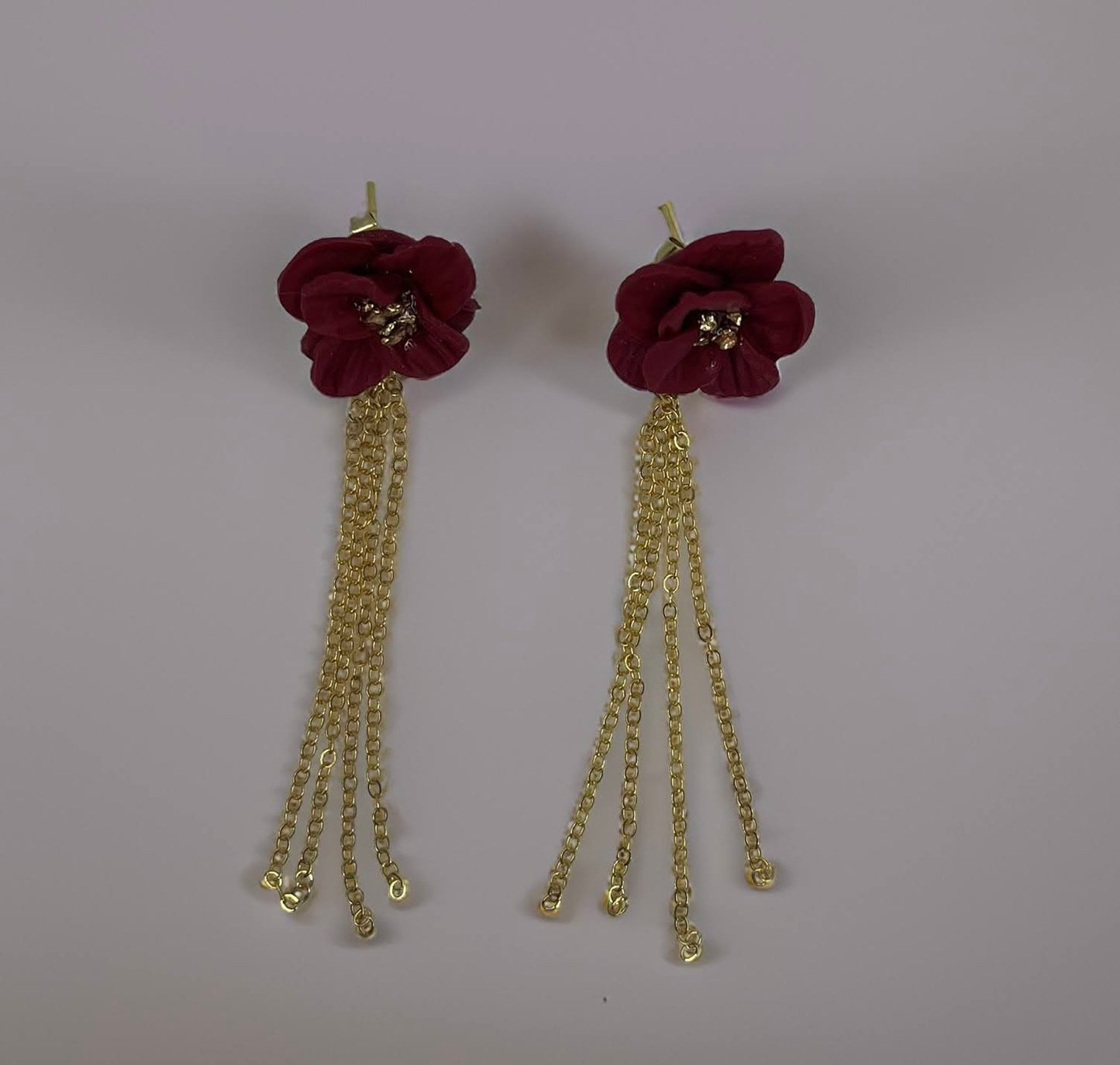 Rose Petal Cascade Earrings