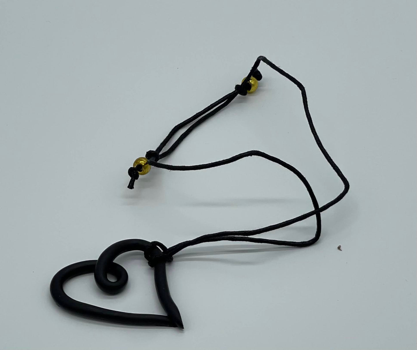 Monochrome Heart Sketch  necklace