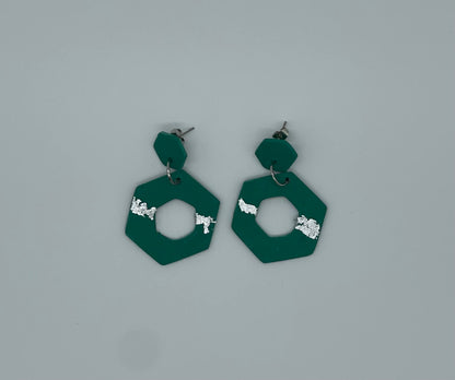 Lagoon Hexagon Drops Earrings