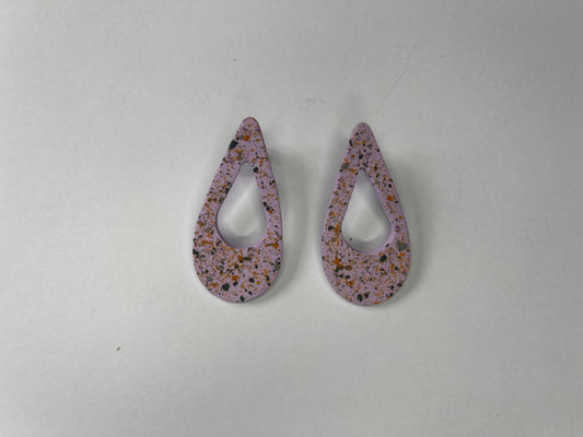 Granite Mosaic Droplet Earring