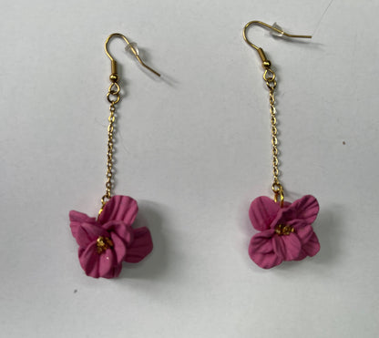 Rose Petal Cascade Earrings