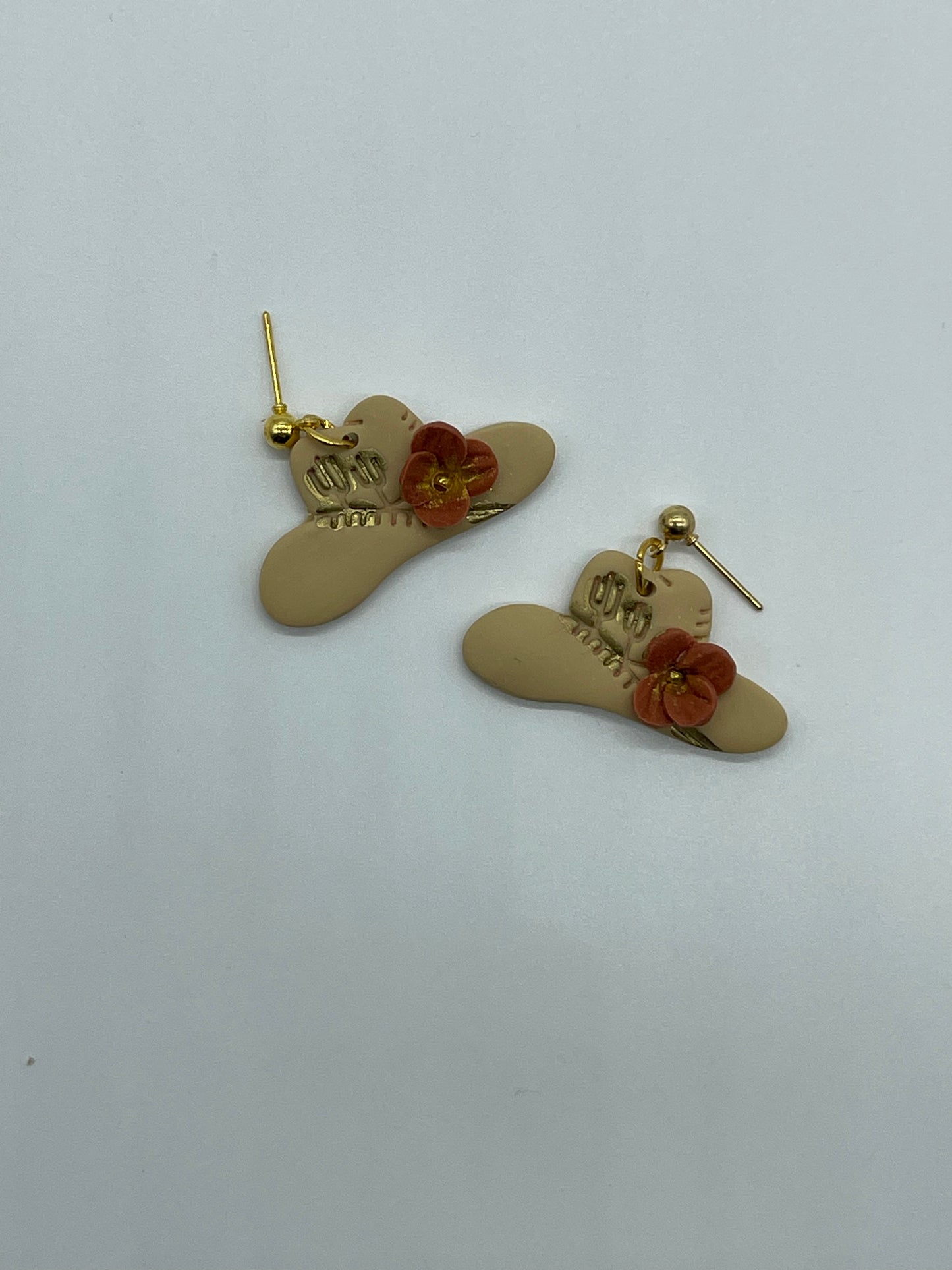 Western Blossom Hat Earrings