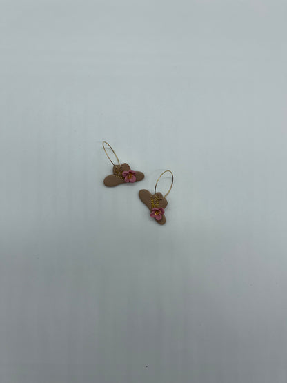 Western Blossom Hat Earrings