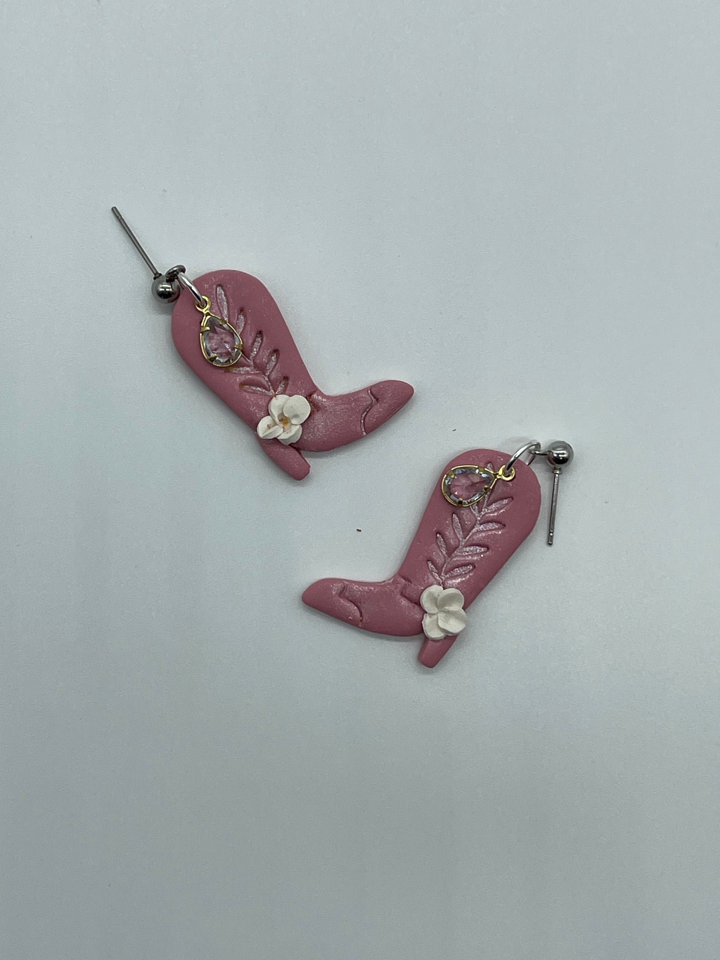 Western Blossom Boots Earrings