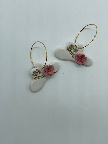 Western Blossom Hat Earrings