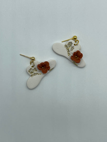 Western Blossom Hat Earrings