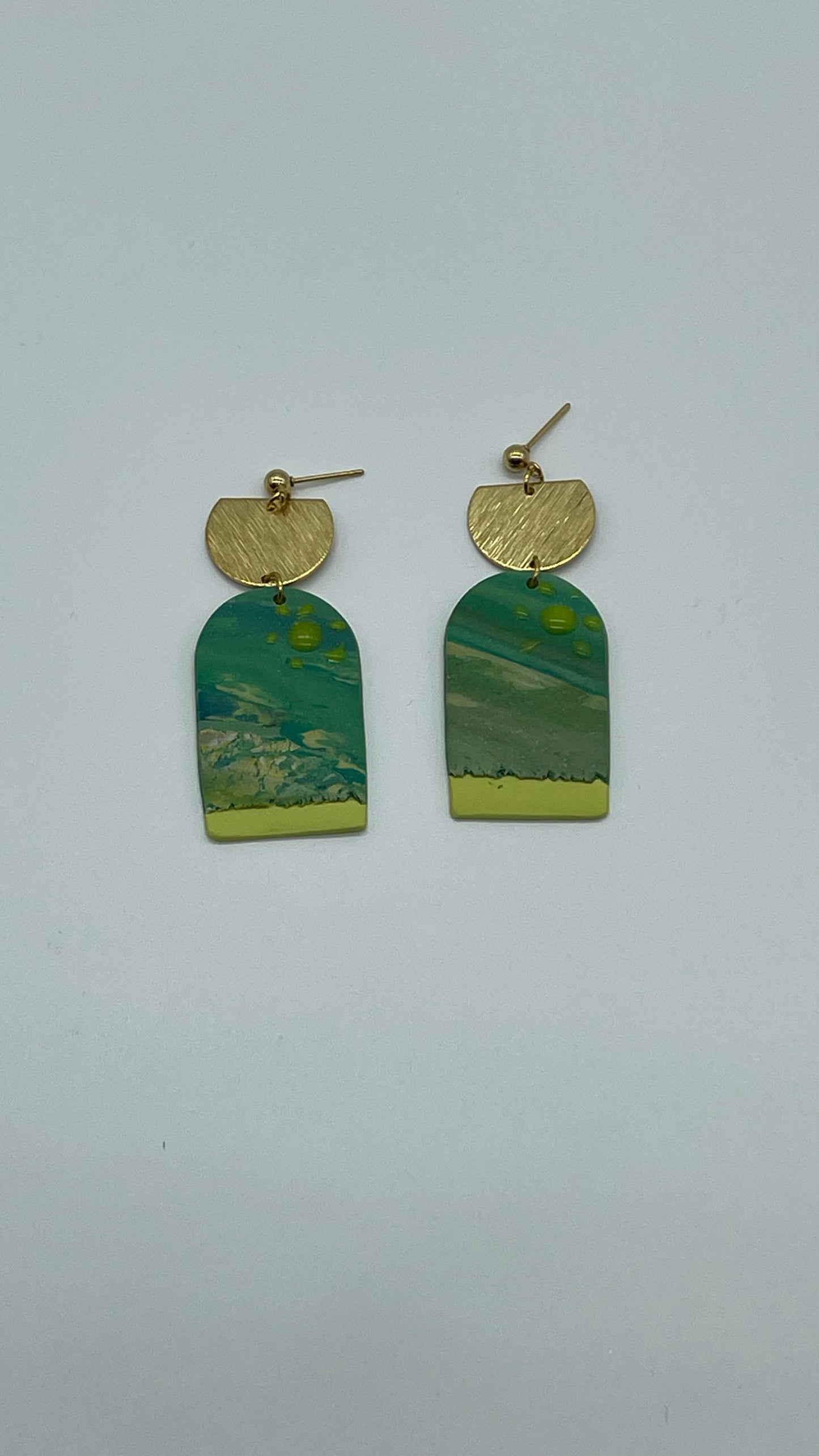 Golden Cave Arch Earrings