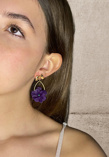 Purple Blooms earrings