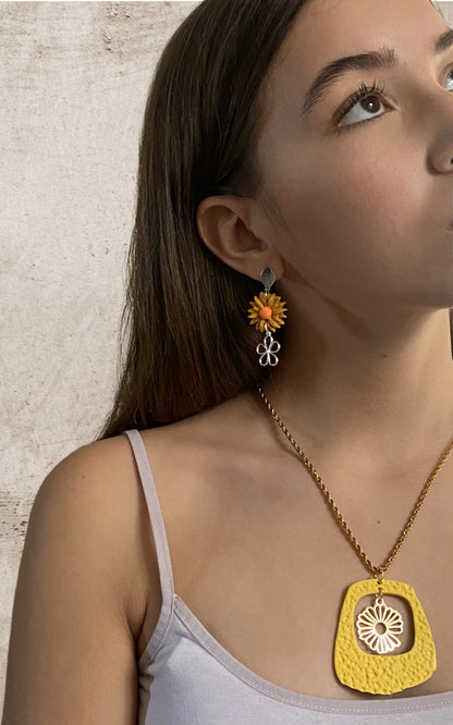 Sunflower Brilliant Earrings